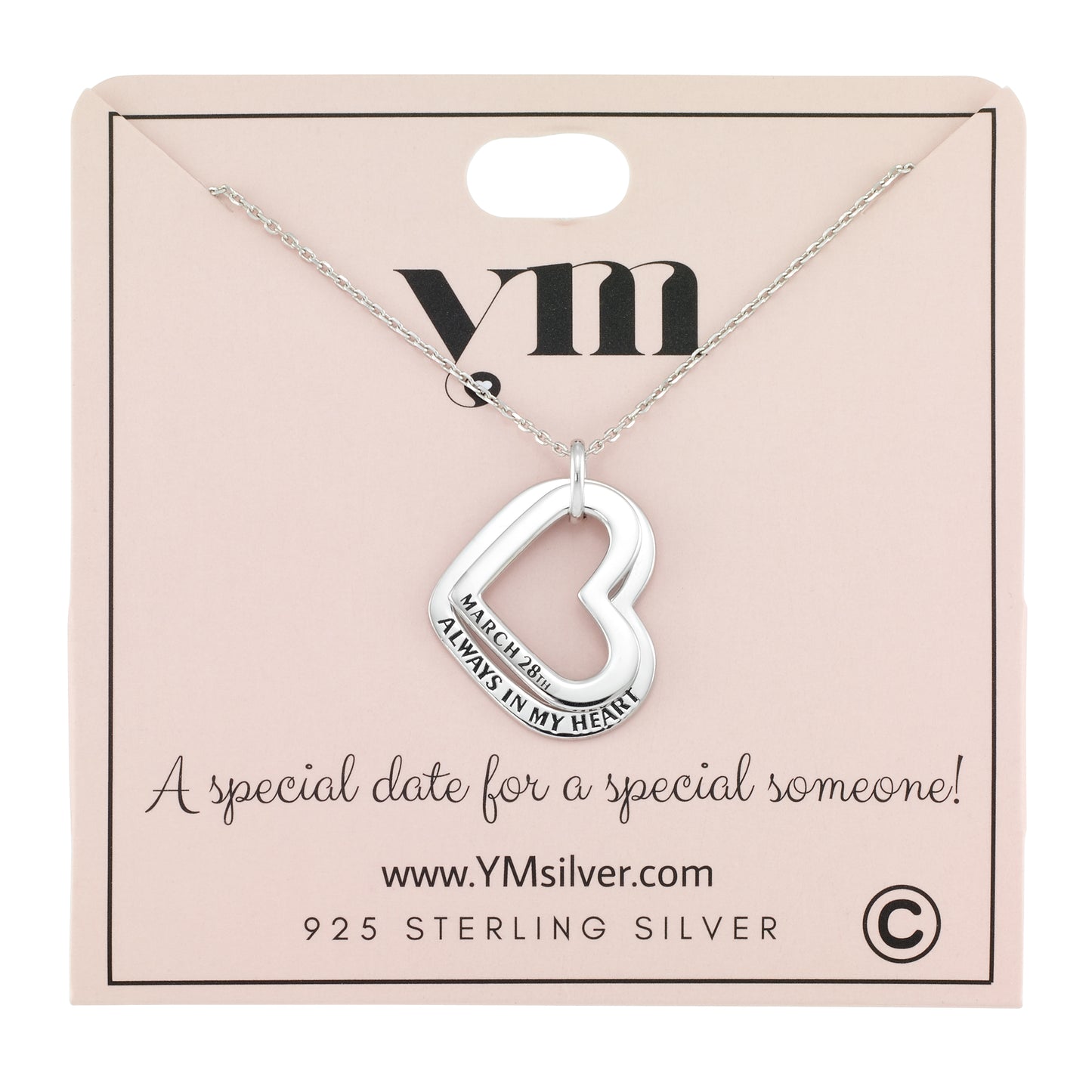 Interlocked Double Heart Necklace